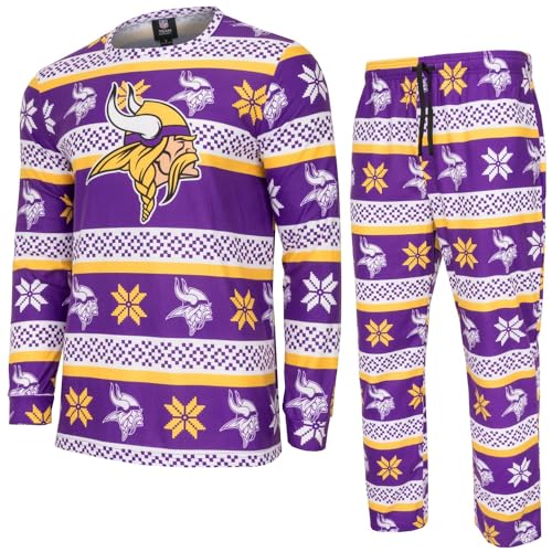 FOCO NFL Winter XMAS Pyjama Schlafanzug Minnesota Vikings - XXL von FOCO