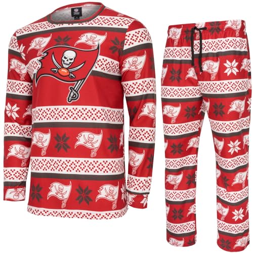 FOCO NFL Winter Xmas Pyjama Schlafanzug Tampa Bay Buccaneers - M von FOCO