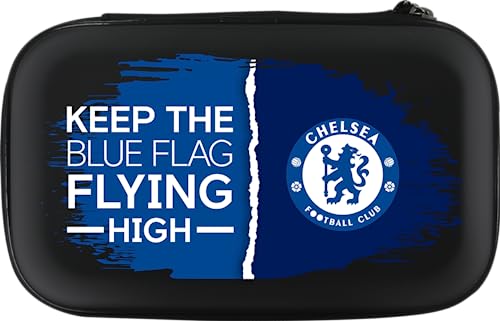 FOCO Offiziell lizenzierte Chelsea Football Club Darts Case The Blues Storage Wallet, erhältlich in mehreren Designs., Schwarz , Gepäck-Set von FOCO