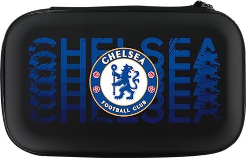 FOCO Offiziell lizenzierte Chelsea Football Club Darttasche The Blues Storage Wallet, erhältlich in mehreren Designs., Schwarz , Gepäck-Set FOCO Offiziell lizenzierte Chelsea Football Club Darttasche The Blues Storage Wallet, erhältlich in mehreren Designs., Schwarz , Gepäck-Set von FOCO