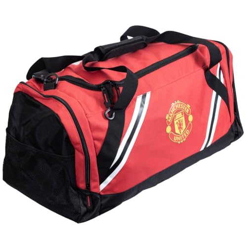 FOCO Offiziell lizenzierte Fußballtasche Manchester United FC Core Stripe, Manchester United FC, Reisetasche FOCO Offiziell lizenzierte Fußballtasche Manchester United FC Core Stripe, Manchester United FC, Reisetasche von FOCO