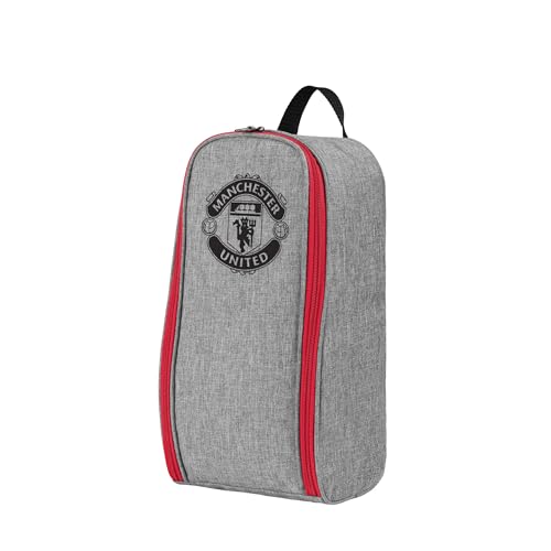 FOCO Offiziell lizenzierte Manchester United FC Graue Mono-Fußballschuhtasche, Manchester United FC, Einheitsgröße, Graues Mono FOCO Offiziell lizenzierte Manchester United FC Graue Mono-Fußballschuhtasche, Manchester United FC, Einheitsgröße, Graues Mono von FOCO