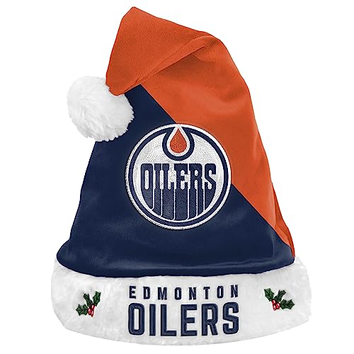 FOCO Edmonton Oilers 2020 Basic Santa NHL Weihnachtsmannmütze, One Size FOCO Edmonton Oilers 2020 Basic Santa NHL Weihnachtsmannmütze, One Size von FOCO