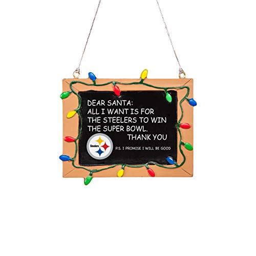 Forever Collectibles UK Foco Pittsburgh Steelers Kreidetafel, Kunstharz, Dekoration von FOCO