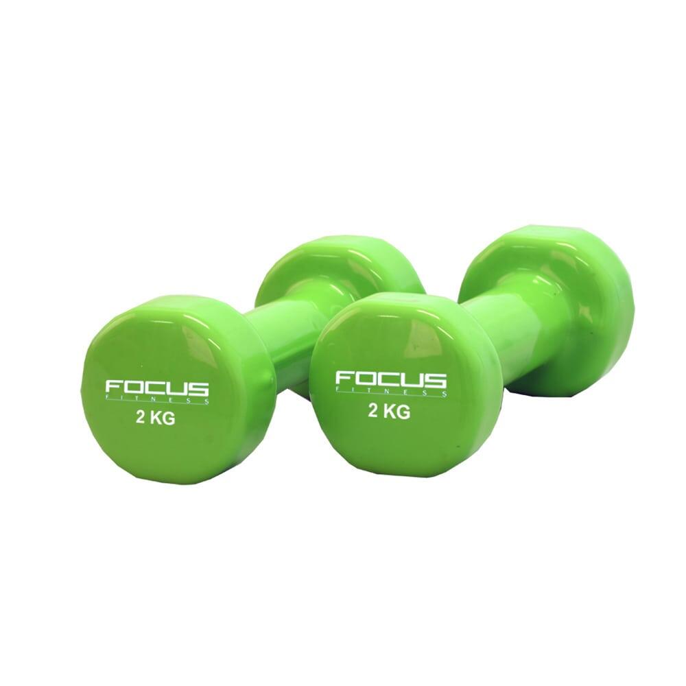 Vinyl-Hanteln - 2 x 2 kg von FOCUS FITNESS