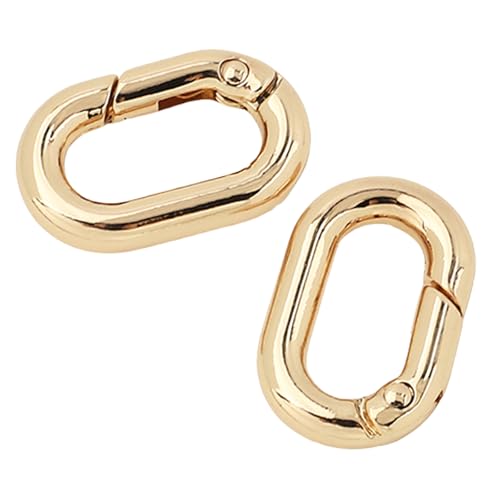 2 Teile/Satz Oval Ringe Schnalle Frühling Oval Ringe Frühling Schlüsselring Schnallen Metall Oval Ringe Für Tasche Geldbörsen Gürtel Schlüsselbund von FOLODA