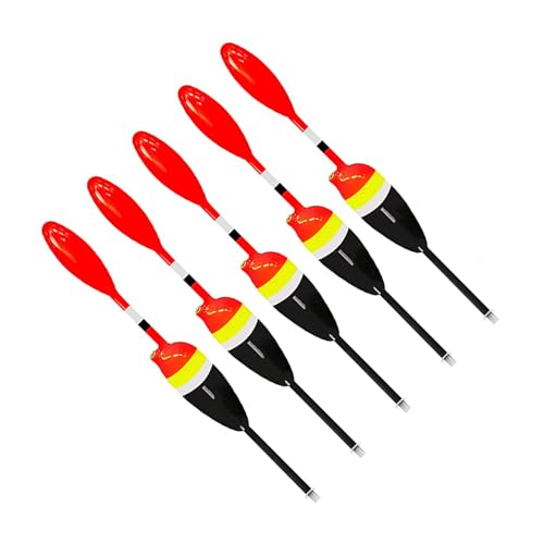 5 Stück Slip Bobbers Crappie Trout Fishing Bobbers Angelgerät Angeln Balsa Floats Angelschwimmer Und Bobbers von FOLODA