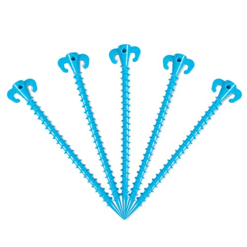 5Pcs Camping Zelt Stakes Zelt Heavy Duty Zelt Nägel Schraube Zelt Heringe Befestigung Camping Zelt Planen Freien von FOLODA