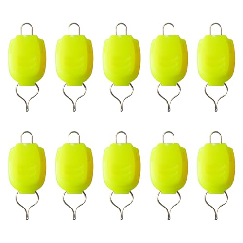 FOLODA 10pcs Tragbare Angelschnüre Halterköder Baitcasting Rollen Fischereihalter Schnallen Schnallen Clip Fischereizubehör von FOLODA