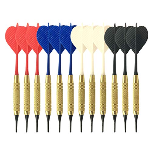 FOLODA 12 Teile/Satz Weiche Nylon Spitze Darts PC Schaft Für Elektronische Kunststoff Dartscheibe Home B von FOLODA