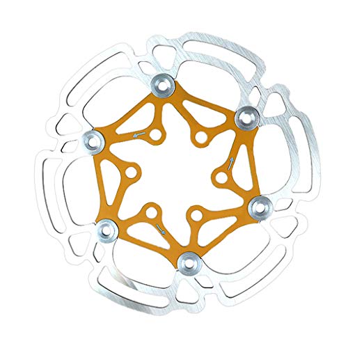 FOLODA 140mm Bremsscheibe Mit 6 Schrauben Edelstahl Fahrradrotoren Für Rennrad Mountainbike Fahrradzubehör von FOLODA