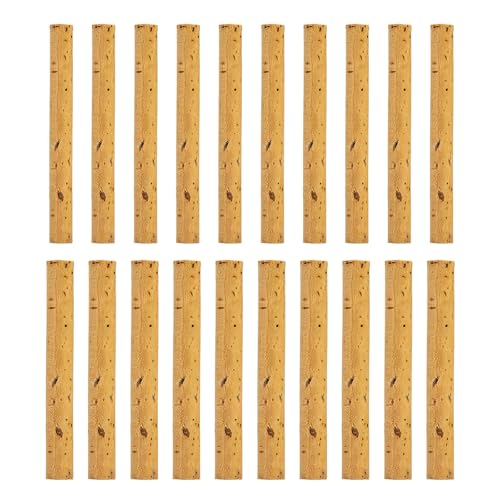 FOLODA 20 Teile/Paket Süßwasser Angeln Float Stick Set Praktische Holz Kork Stange In 6mm Und 8mm Weichen Kork Angeln Float Stange von FOLODA