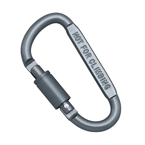 FOLODA Aluminiumlegierung D Form Schnalle Klettern Karabiner Clip Twistlock Karabiner Haken Für Camping Wandern Angeln von FOLODA