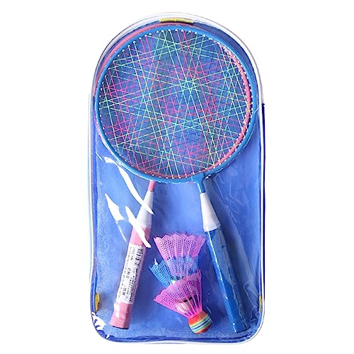 FOLODA Badminton Set Für Kinder Badmintonschläger Set Kinder Badmintonschläger Mit 2 Badmintonschlägern 4 Federbällen 1 Tragetasche von FOLODA