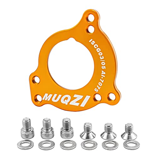 FOLODA Fahrradkettenschutz Aus Aluminiumlegierung ISCG ISCG 03/05 Fahrradadapter Innenlager Kettenführungsplattenadapter Mit Schrauben von FOLODA