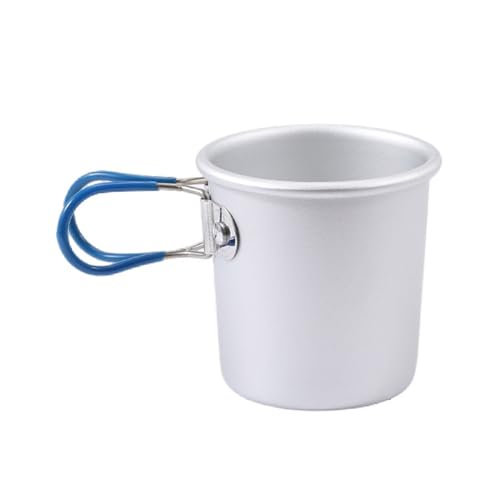 FOLODA Kaffeetasse Aus Aluminiumlegierung Mit Klappgriff Picknick Trinkbecher Utensilien Outdoor Reise Wasserbecher Camping Picknick Becher von FOLODA