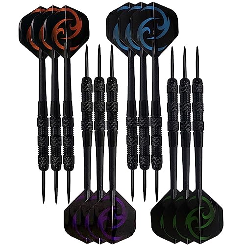 FOLODA Professionelles Metall Set Mit Stahlspitze 18 Gramm Mit Nylonschäften Darts PET Flug Tragbares O Werkzeug Mit Box von FOLODA