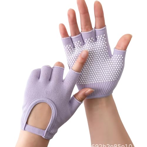 Fitness-Handschuh für Herren, Gewichtheben, 1 Paar, Silikon, rutschfest, Fünf-Finger-Workout-Handschuh, Gewichtstraining-Handschuh von FOLODA