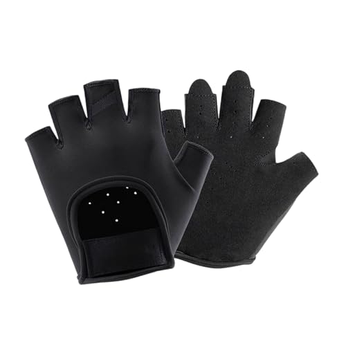 Gewichtheber-Handschuhe für Herren und Damen, Silikon, rutschfest, Fünf-Finger-Fitness-Übungshandschuh, Workout, Handschutz, 2 Stück von FOLODA