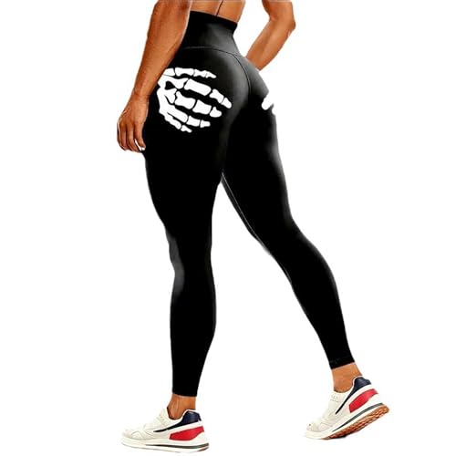 Glow In Dark Yogas Hosen Für Frauen Sport Laufhose Leggings High Waist Gym Hose von FOLODA