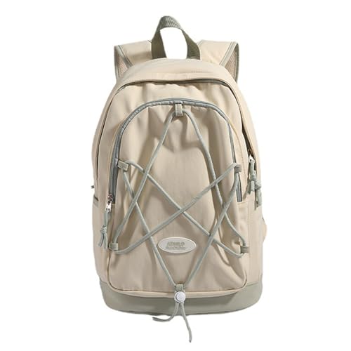 Nylon Rucksack Mit Bungee Cord Kordelzug Für Schule Und Reisen Studenten Unisex Große Kapazität Büchertasche Tagesrucksack von FOLODA