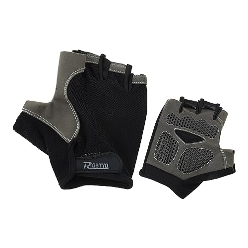 Unisex Fahrradhandschuhe Halbe Finger Rennrad Handschuhe Stoßfest Für Fitnessstudio Sport Fingerlose Handschuhe von FOLODA