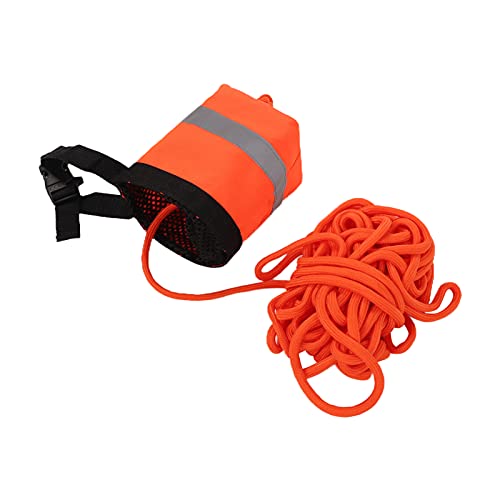 Schwimmender Seilsack, Aufmerksamkeitspfeife und Reflektierender, Leicht zu Greifender Wurfseilsack mit Verstellbaren Seitlichen Entriegelungsschnallen für von FOLOSAFENAR