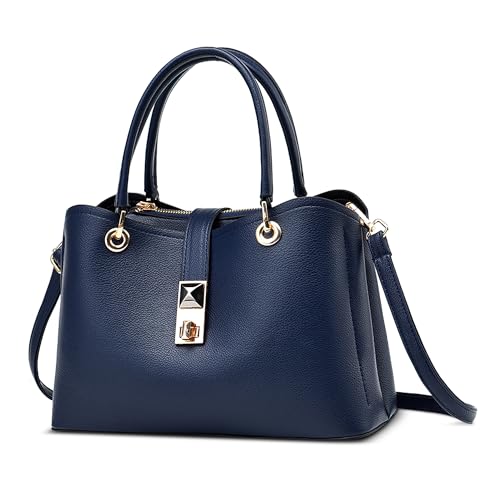FOLOVEYA Schönsten Damen Handtasche Frauen Henkeltaschen Elegant Top-Griff Taschen Mode Umhängetasche Shopper Schultertasche PU Leder für Arbeiten Reisen Dating Blau FOLOVEYA Schönsten Damen Handtasche Frauen Henkeltaschen Elegant Top-Griff Taschen Mode Umhängetasche Shopper Schultertasche PU Leder für Arbeiten Reisen Dating Blau von FOLOVEYA
