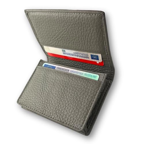 FOMAX Echtleder Kartenetui für 20 EC Karten und Geldscheine, Damen und Herren Visitenkarten Etui, kompaktes Design, 100% Leder Geldbörse FOMAX Echtleder Kartenetui für 20 EC Karten und Geldscheine, Damen und Herren Visitenkarten Etui, kompaktes Design, 100% Leder Geldbörse von FOMAX