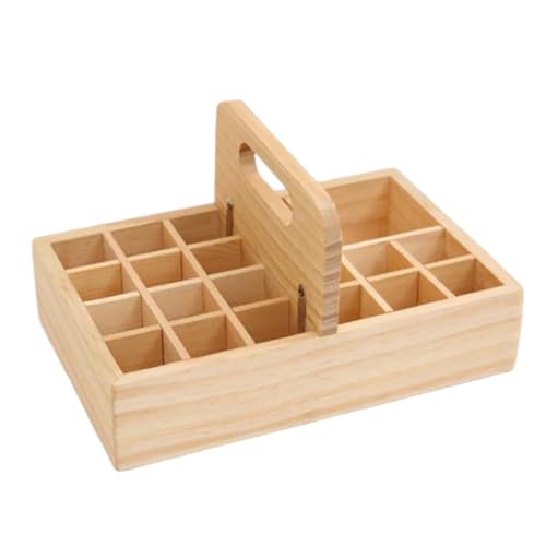 FOMIYES Holzkorb Für Ätherische Öle Zur Aufbewahrung 21-Gitter Aufbewahrungsbox Mit Mehreren Gittern Dekorative Vitrine Ölhalter FOMIYES Holzkorb Für Ätherische Öle Zur Aufbewahrung 21-Gitter Aufbewahrungsbox Mit Mehreren Gittern Dekorative Vitrine Ölhalter von FOMIYES
