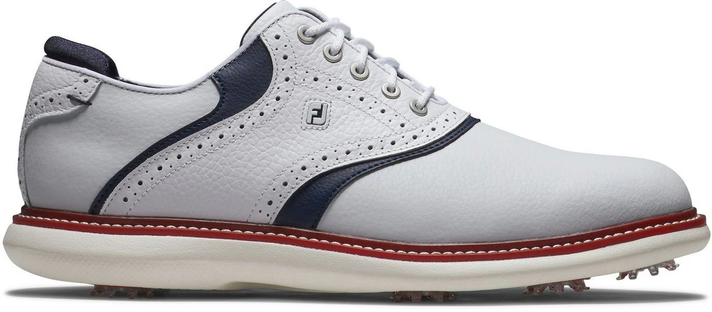 FOOTJOY FootJoy Golfschuh Traditions Spikes Weiß-Navy-Rot Herren Golfschuh FOOTJOY FootJoy Golfschuh Traditions Spikes Weiß-Navy-Rot Herren Golfschuh von FOOTJOY