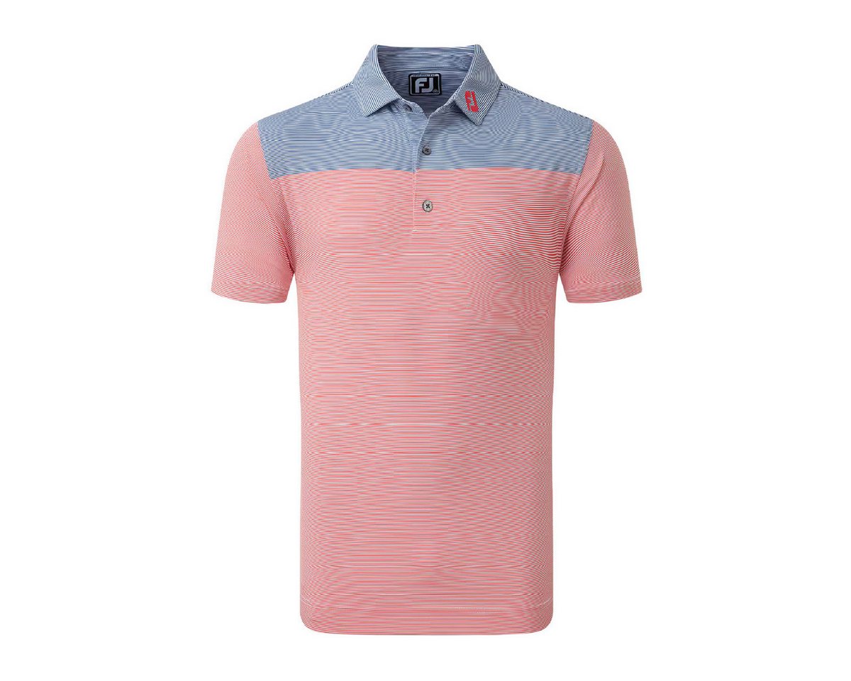 FOOTJOY Poloshirt FootJoy Golfpolo Ministreifen Lisle Rot/Blau Herren EU XL FOOTJOY Poloshirt FootJoy Golfpolo Ministreifen Lisle Rot/Blau Herren EU XL von FOOTJOY