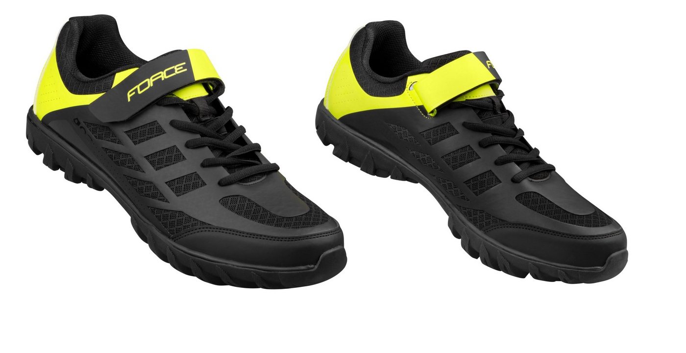 FORCE FORCE Fahrradschuhe GO2 schwarz-fluo Fahrradschuh FORCE FORCE Fahrradschuhe GO2 schwarz-fluo Fahrradschuh von FORCE