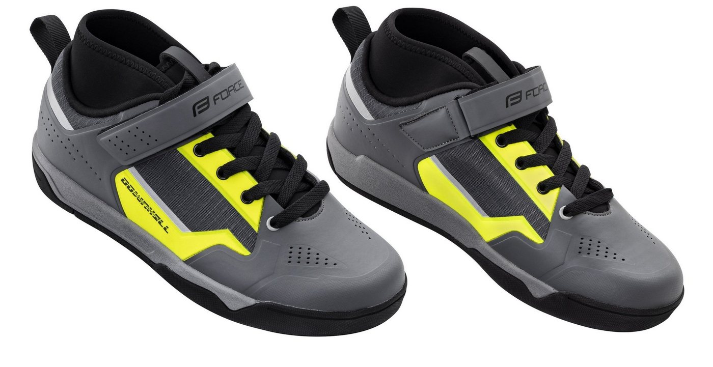 FORCE DOWNHILL FLAT Schuhe gelbgrau Fahrradschuh FORCE DOWNHILL FLAT Schuhe gelbgrau Fahrradschuh von FORCE