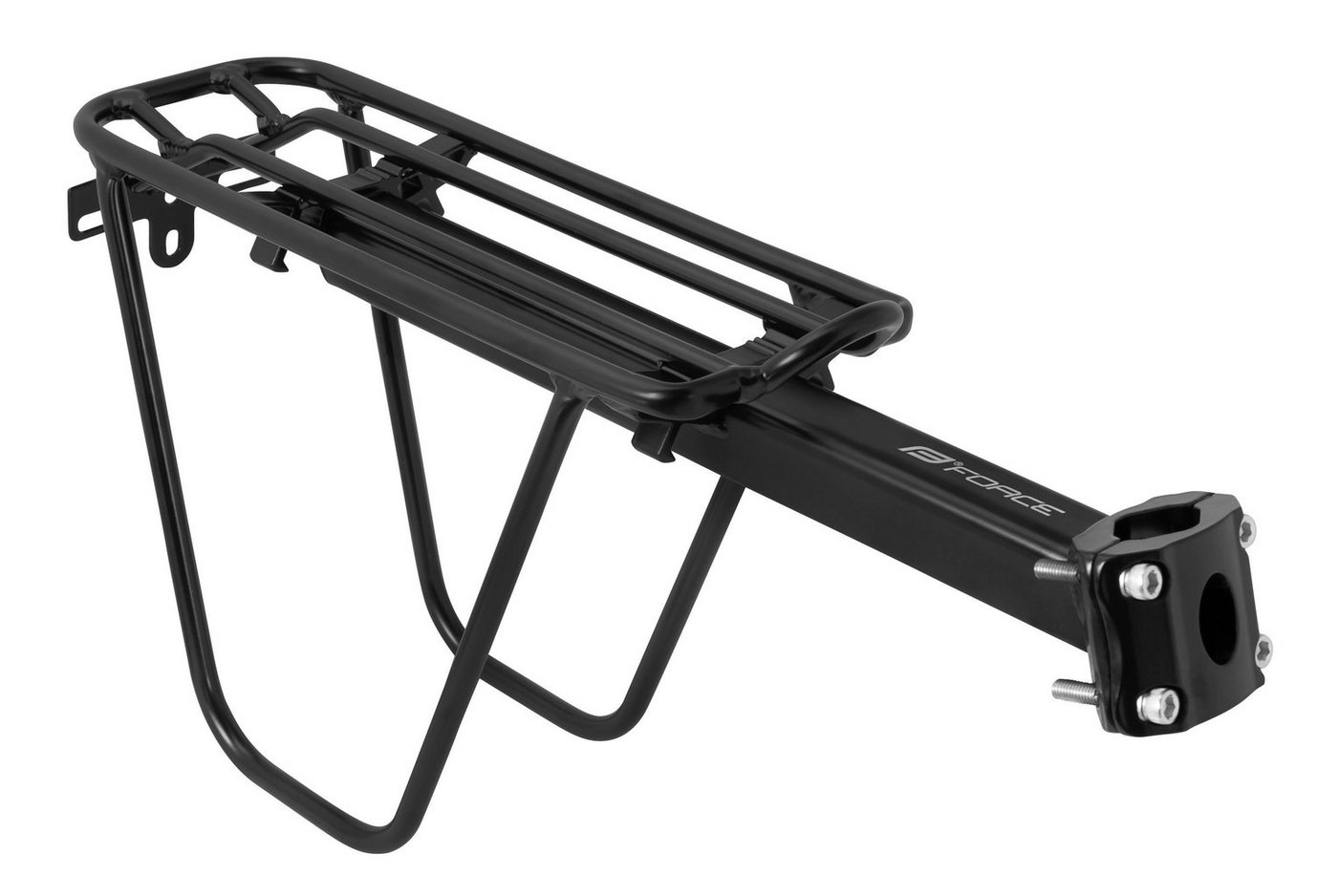 FORCE Fahrrad-Gepäckträger Force Alu Gepäckträger mit Satteltaschen Stützen und Sattelrohrbefesti FORCE Fahrrad-Gepäckträger Force Alu Gepäckträger mit Satteltaschen Stützen und Sattelrohrbefesti von FORCE
