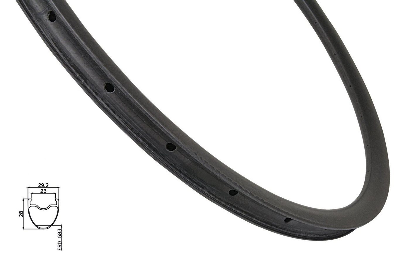 FORCE Fahrrad-Laufrad Felge MTB 29'' CARBON 28mm/ 28 Löcher FORCE Fahrrad-Laufrad Felge MTB 29'' CARBON 28mm/ 28 Löcher von FORCE