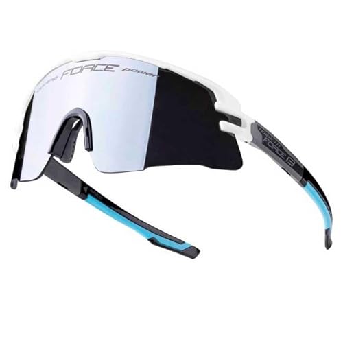 FORCE Fahrradbrille AMBIENT weiß grau Linse schwarz von FORCE