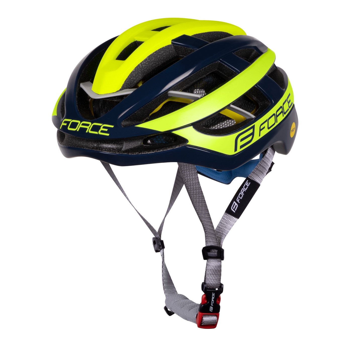 FORCE Fahrradhelm FORCE Helm LYNX MIPS fluo-blue L-XL von FORCE