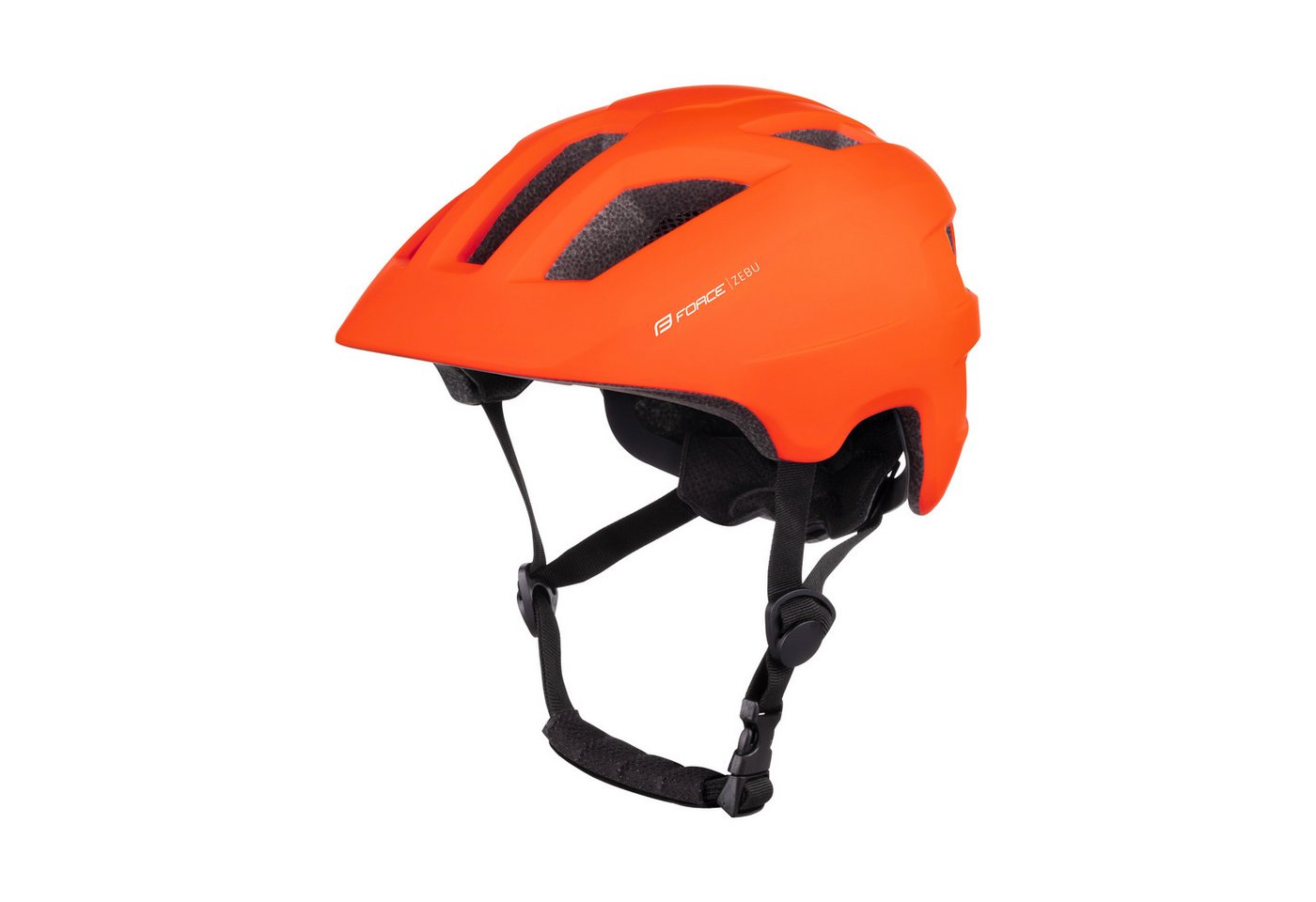 FORCE Fahrradhelm Force Kinderhelm Zebu mit Blinklicht Orange Größe L-XL von FORCE