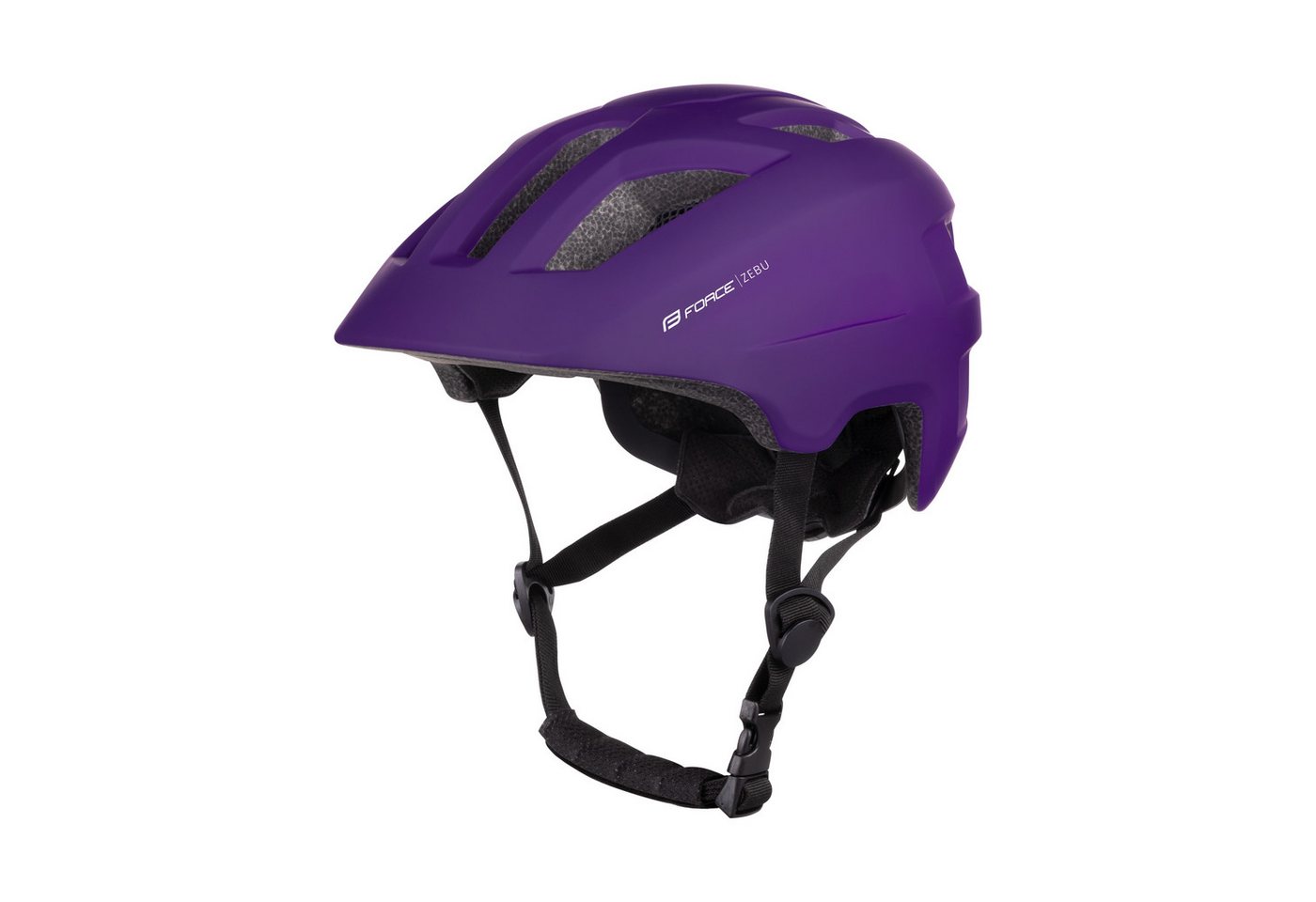 FORCE Fahrradhelm Force Kinderhelm Zebu mit Blinklicht Violett Größe XS-S von FORCE