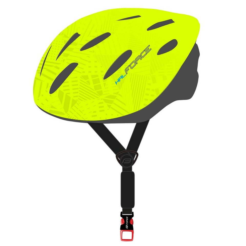 FORCE Fahrradhelm Helm FORCE HAL fluogreen L - XL von FORCE