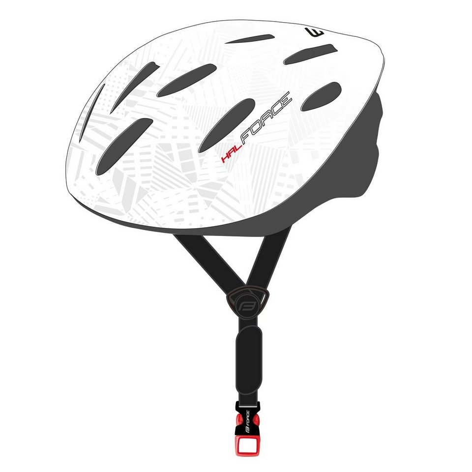 FORCE Fahrradhelm Helm FORCE HAL grauweiss gesprenckelt L - XL FORCE Fahrradhelm Helm FORCE HAL grauweiss gesprenckelt L - XL von FORCE