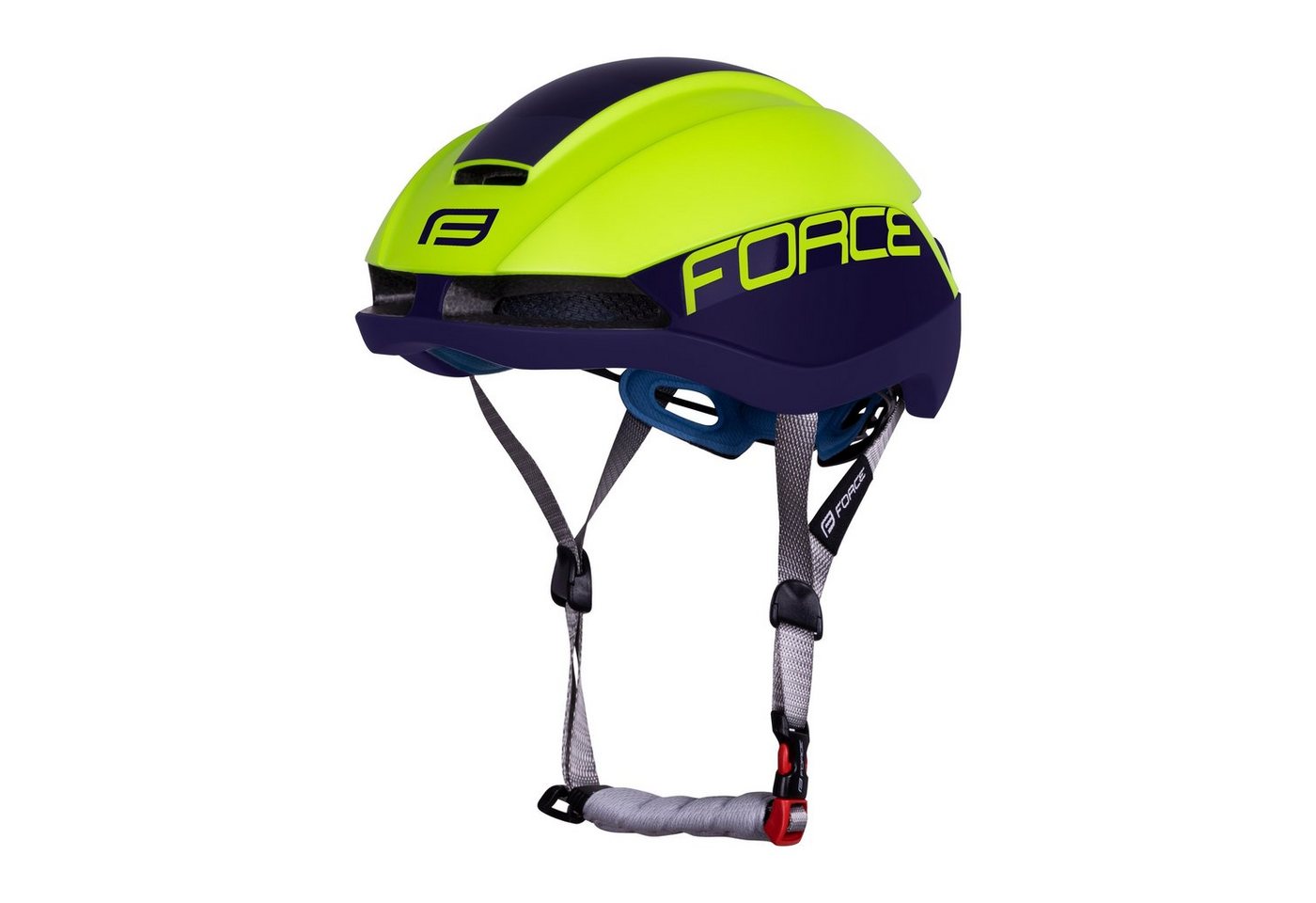 FORCE Fahrradhelm Helm FORCE ORCA gelb-blau gr L-XL von FORCE