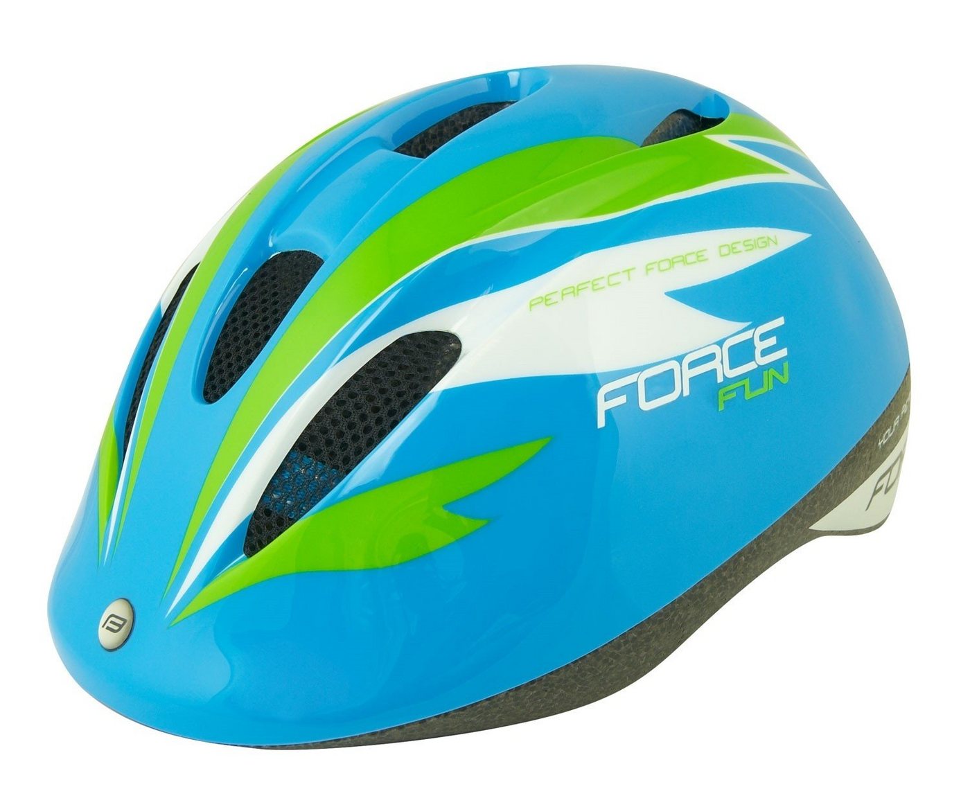 FORCE Fahrradhelm Helm blau FORCE FUN STRIPES olivgrün-weiß Gr. M %%% FORCE Fahrradhelm Helm blau FORCE FUN STRIPES olivgrün-weiß Gr. M %%% von FORCE