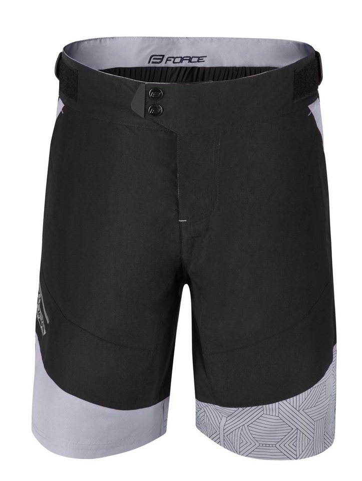 FORCE Fahrradhose FORCE Shorts STORM schwarz-grau FORCE Fahrradhose FORCE Shorts STORM schwarz-grau von FORCE