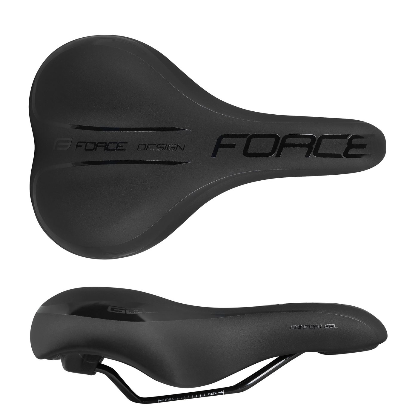 FORCE Fahrradsattel Sattel FORCE COMFORT GEL MAN von FORCE