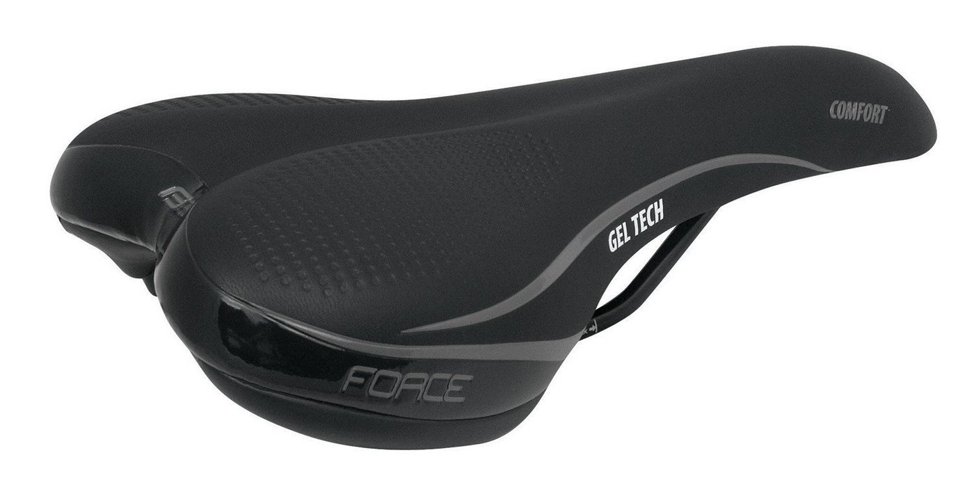 FORCE Fahrradsattel Sattel FORCE COMFORT GEL TECH von FORCE