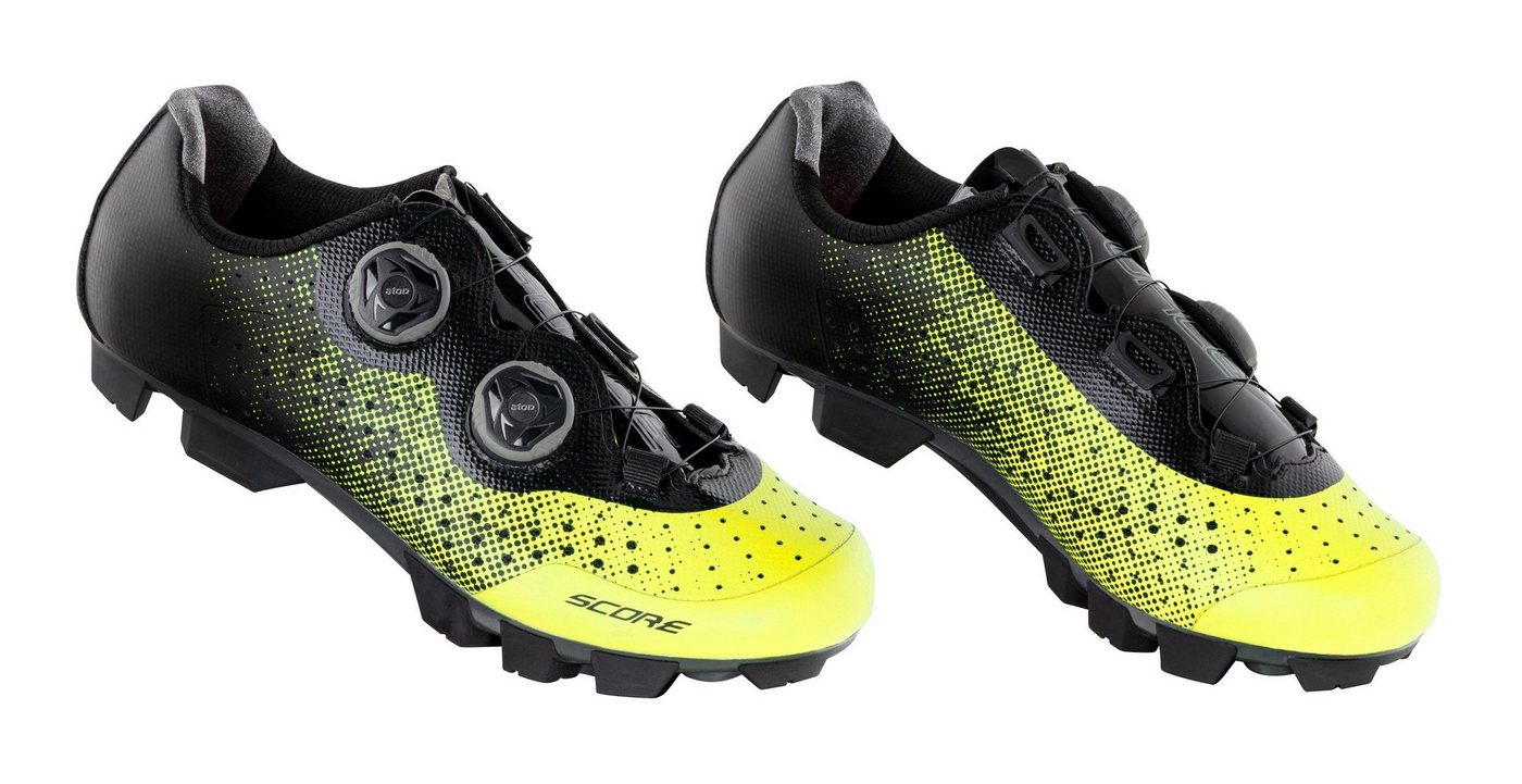 FORCE MTB Schuhe SCORE gelb-schwarz gesprenkelt %%% Fahrradschuh FORCE MTB Schuhe SCORE gelb-schwarz gesprenkelt %%% Fahrradschuh von FORCE