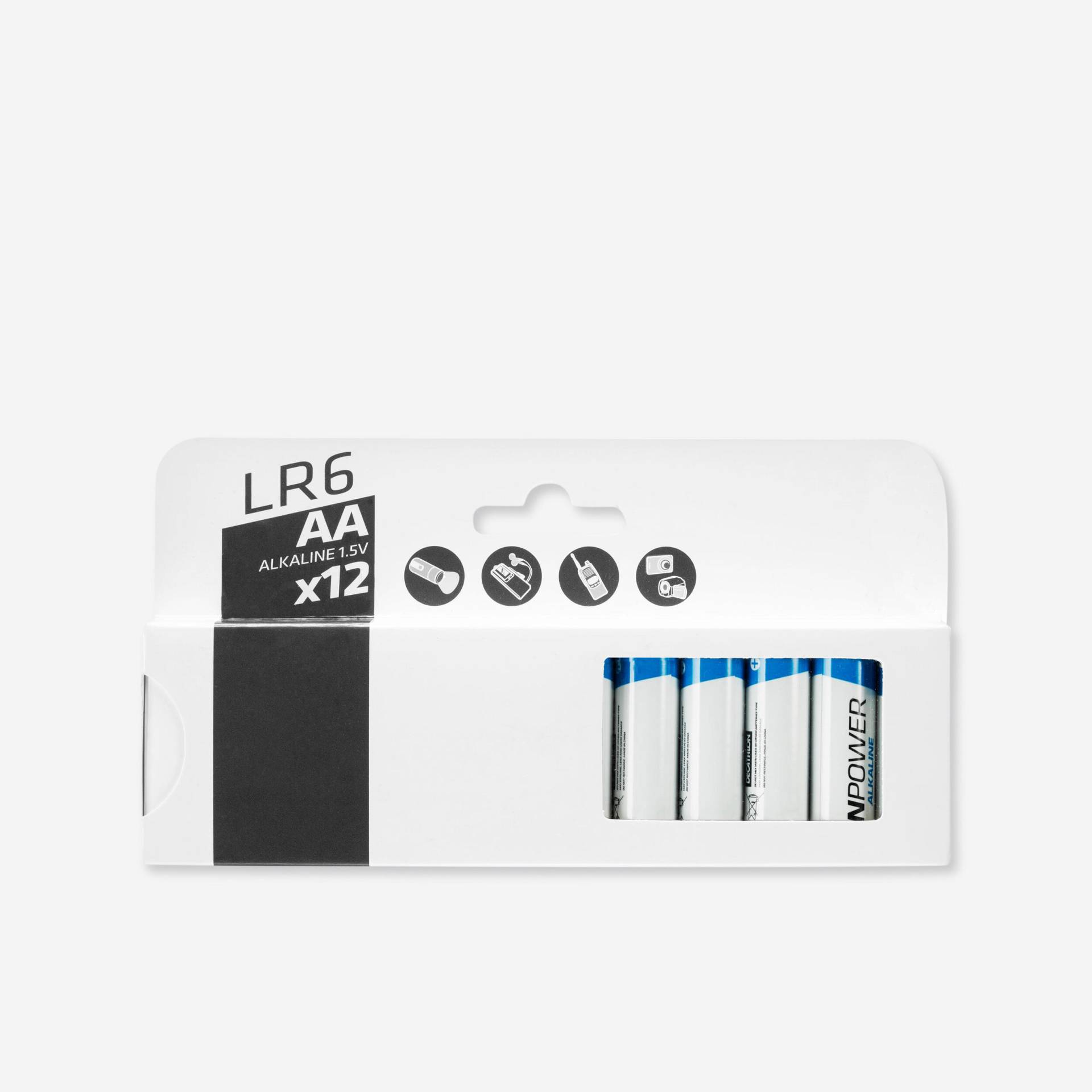 Alkalibatterien LR06 AA 12er-Pack von FORCLAZ