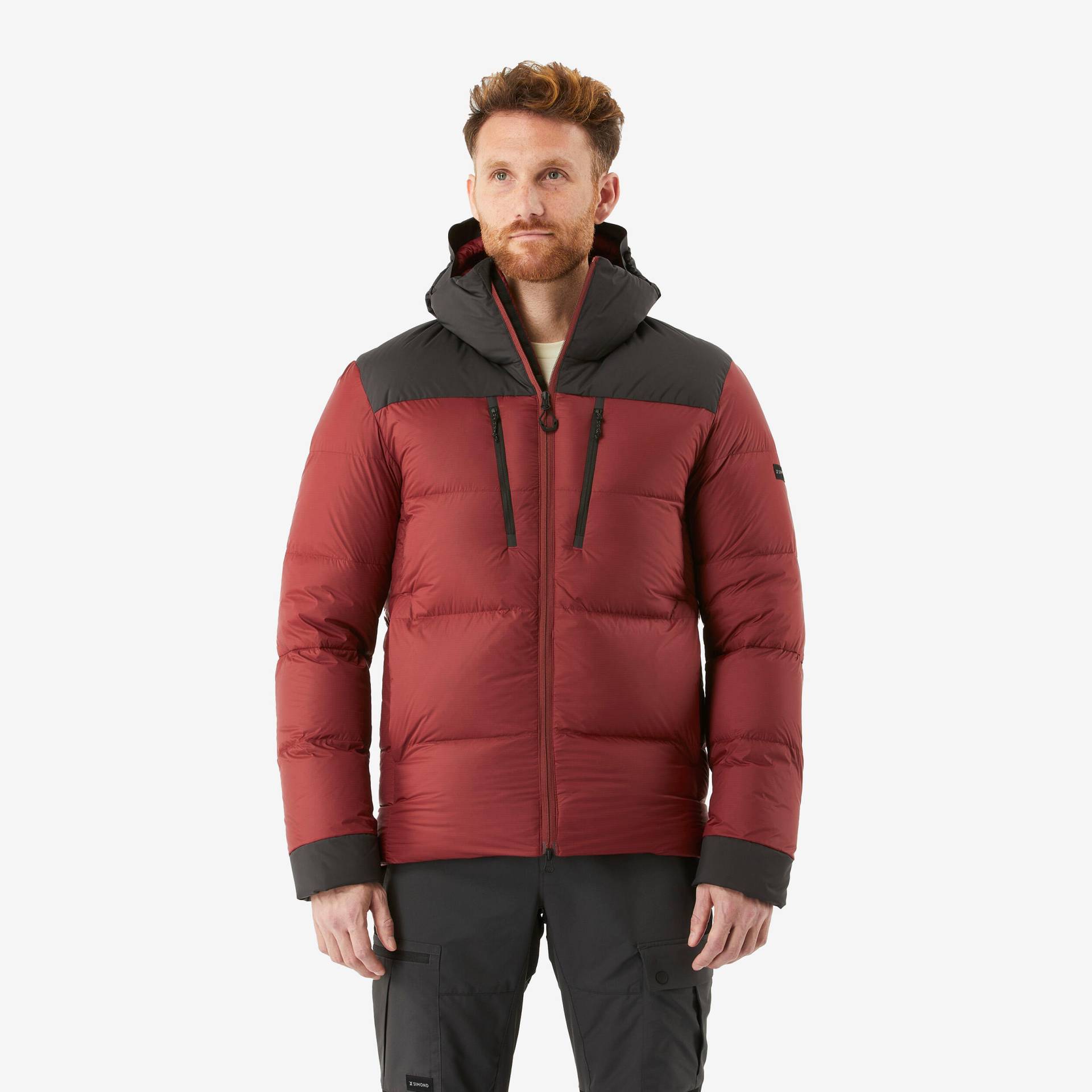 Daunenjacke Herren Kapuze bis -20 °C Trekking - MT900 rot Daunenjacke Herren Kapuze bis -20 °C Trekking - MT900 rot von FORCLAZ